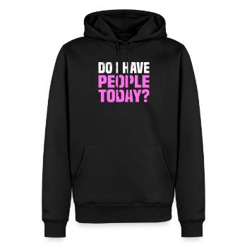 Misanthrope Antisocial Introvert - Men’s Premium Organic Hoodie - black - Front - Nico (187cm)