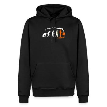 Grill Evolution cadeau pour Grill Master BBQ - Sweat à capuche Premium bio Homme - noir - Devant - Nico (187cm)