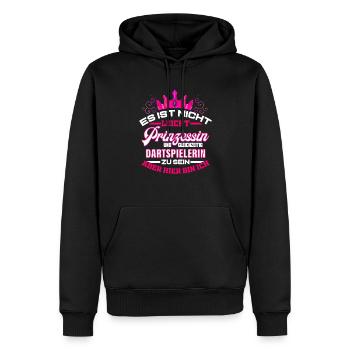 Dartspielerin Lustiges Geschenk Darts Spielen - Männer Premium Bio Hoodie - Schwarz - Vorne - Nico (187cm)