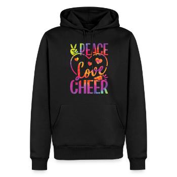 Cheerleading Girl Cheerleading Cheering Youth - Sweat à capuche Premium bio Homme - noir - Devant - Nico (187cm)
