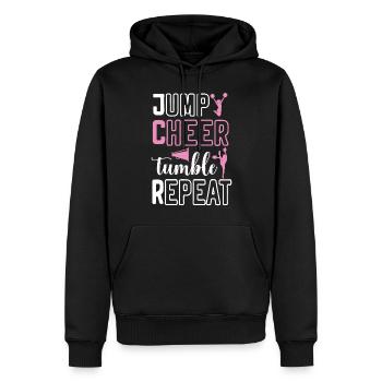 Cheerleadermädchen Cheerleading Jubel Jugend - Männer Premium Bio Hoodie - Schwarz - Vorne - Nico (187cm)