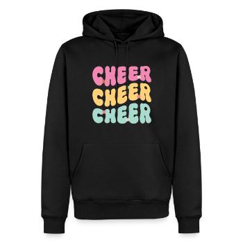 Cheerleading Girl Cheerleading Cheering Youth - Sweat à capuche Premium bio Homme - noir - Devant - Nico (187cm)