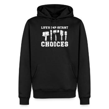 House Painter Decorator Paint - Männer Premium Bio Hoodie - Schwarz - Vorne - Nico (187cm)