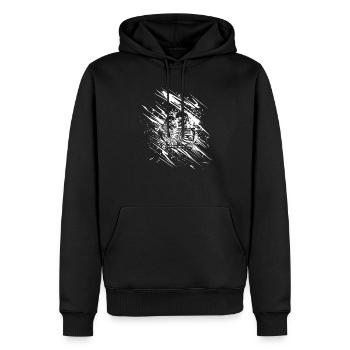 Lesbische Gay Pride Zwei Frauen Küssen Sich - Männer Premium Bio Hoodie - Schwarz - Vorne - Nico (187cm)