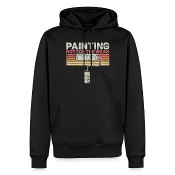 House Painter Decorator Retro - Men’s Premium Organic Hoodie - black - Front - Nico (187cm)