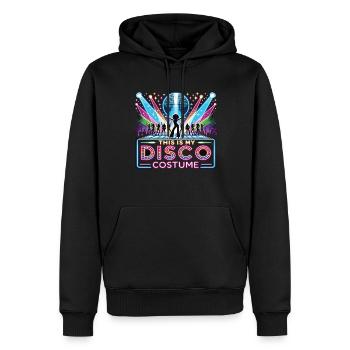 C’est mon costume de disco - Sweat à capuche Premium bio Homme - noir - Devant - Nico (187cm)