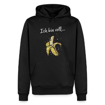 Banana Fruits Fruit Escalade Costume de remplacement Vegan - Sweat à capuche Premium bio Homme - noir - Devant - Nico (187cm)