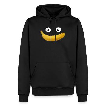 Lustige Banane Früchte Ersatzkostüm Karneval Jeck - Männer Premium Bio Hoodie - Schwarz - Vorne - Nico (187cm)