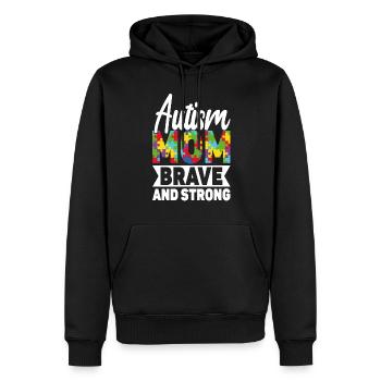 Autismusbewusstsein Unterstützen Autistische - Männer Premium Bio Hoodie - Schwarz - Vorne - Nico (187cm)