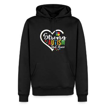 Autismusbewusstsein Unterstützen Autistische - Männer Premium Bio Hoodie - Schwarz - Vorne - Nico (187cm)