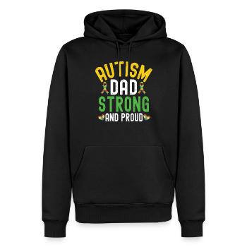 Autismusbewusstsein Unterstützen Autistische - Männer Premium Bio Hoodie - Schwarz - Vorne - Nico (187cm)