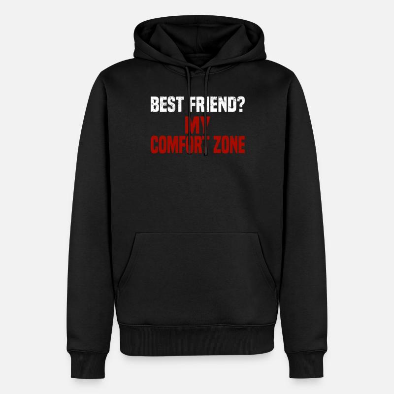 Misanthrope Antisocial Introverti - Sweat à capuche Premium bio Homme - noir