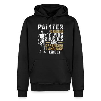 House Painter Decorator Painter - Männer Premium Bio Hoodie - Schwarz - Vorne - Nico (187cm)