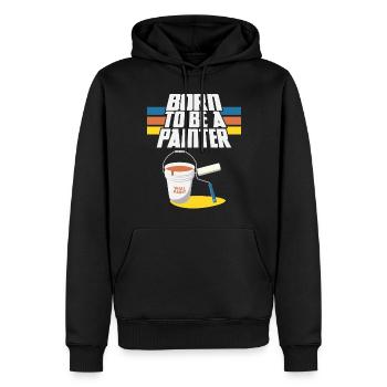 House Painter Decorator Born To Be - Männer Premium Bio Hoodie - Schwarz - Vorne - Nico (187cm)