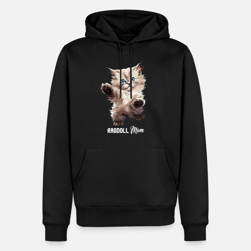 Ragdoll - Männer Premium Bio Hoodie - Schwarz