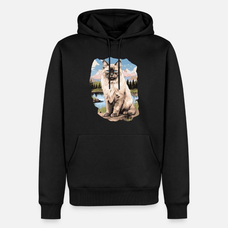 Poupée de chiffon - Sweat à capuche Premium bio Homme - noir