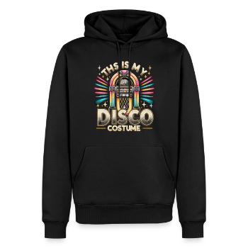 C’est mon costume de disco - Sweat à capuche Premium bio Homme - noir - Devant - Nico (187cm)