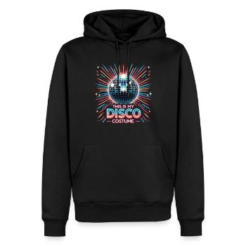 C’est mon costume de disco - Sweat à capuche Premium bio Homme - noir - Devant - Nico (187cm)