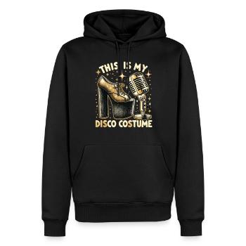 C’est mon costume de disco - Sweat à capuche Premium bio Homme - noir - Devant - Nico (187cm)