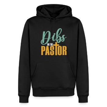 Pasteur Femme Jésus Appréciation de l’Église Chrétienne - Sweat à capuche Premium bio Homme - noir - Devant - Nico (187cm)