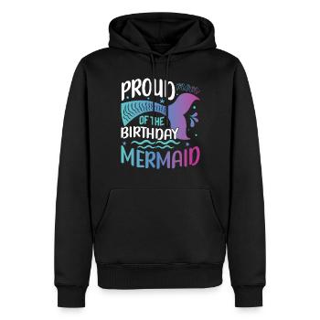 Geburtstags Party Kader Für Meerjungfrau - Männer Premium Bio Hoodie - Schwarz - Vorne - Nico (187cm)