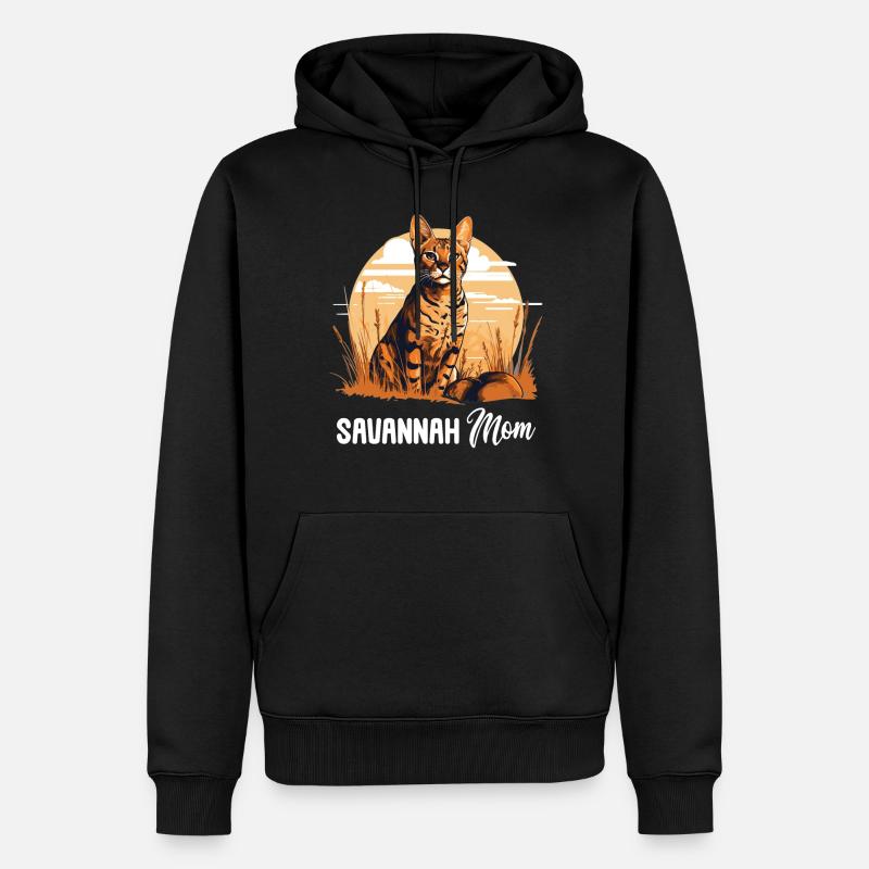 Savane - Sweat à capuche Premium bio Homme - noir