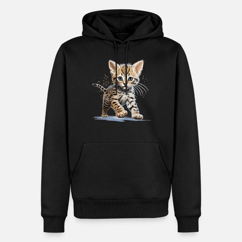 Savane - Sweat à capuche Premium bio Homme - noir