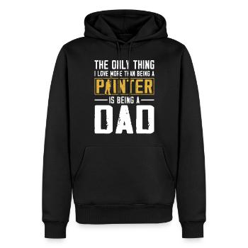 House Painter Decorator Dad The - Men’s Premium Organic Hoodie - black - Front - Nico (187cm)