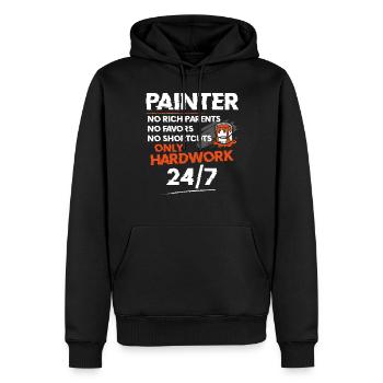 House Painter Decorator Painter No - Men’s Premium Organic Hoodie - black - Front - Nico (187cm)