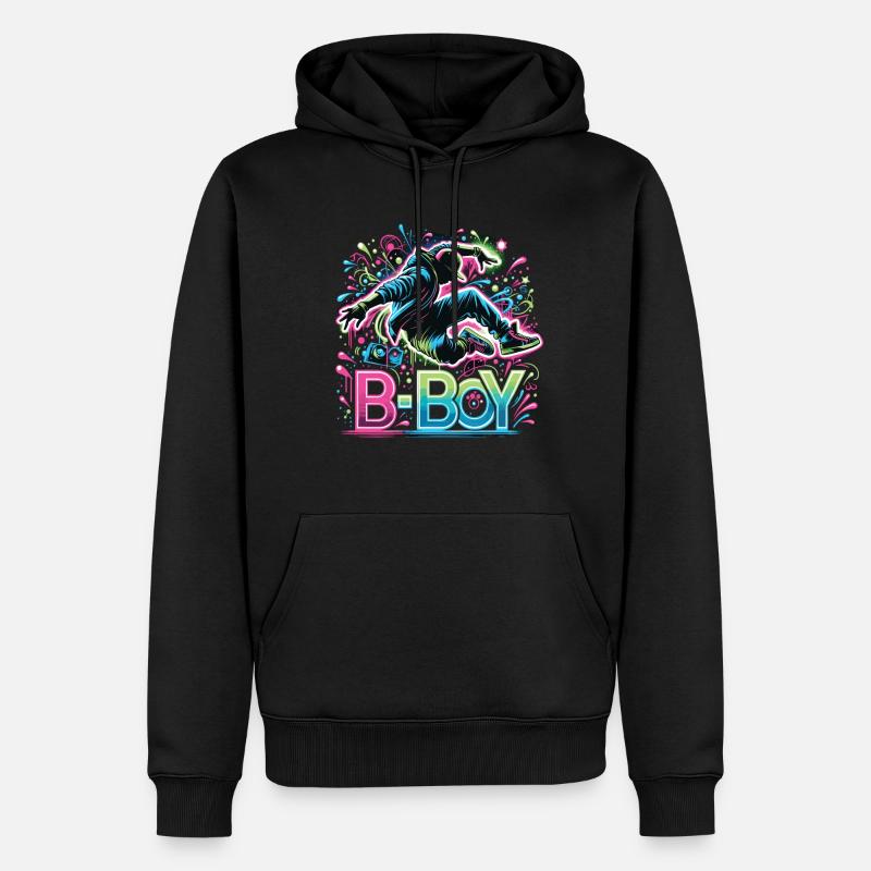 Breakdance Breakdancer Breakdance Enfants - Sweat à capuche Premium bio Homme - noir