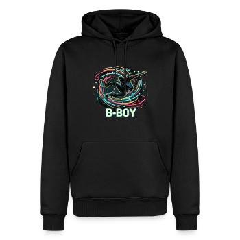 Breakdance Breakdancer Breakdance Kinder - Männer Premium Bio Hoodie - Schwarz - Vorne - Nico (187cm)