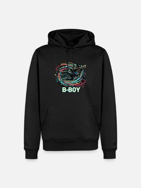 Breakdance Breakdancer Breakdance Enfants - Sweat à capuche Premium bio Homme - noir