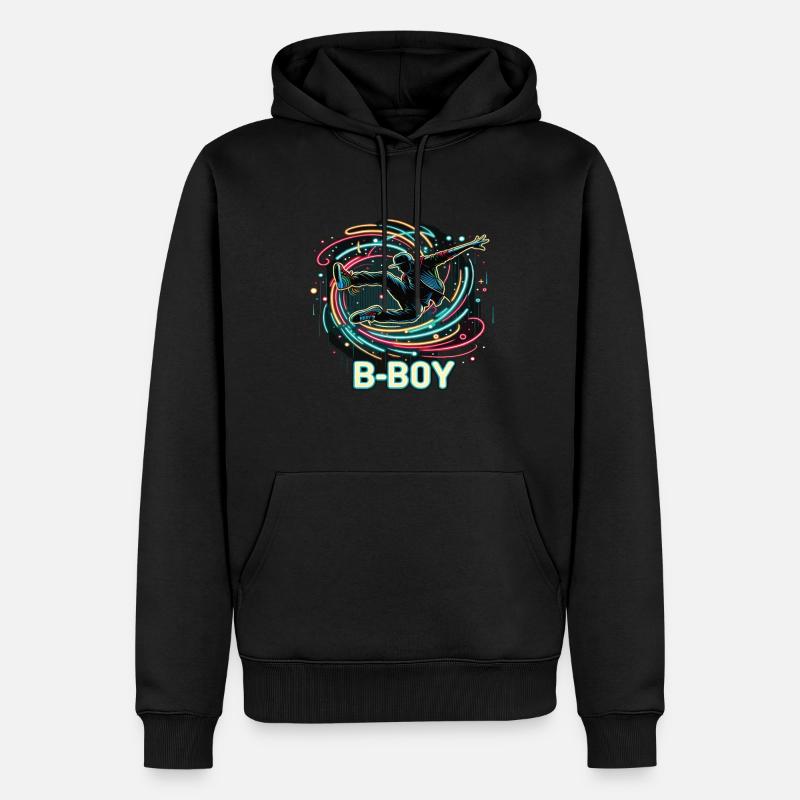 Breakdance Breakdancer Breakdance Enfants - Sweat à capuche Premium bio Homme - noir