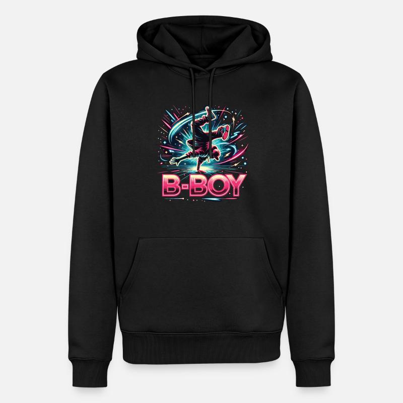 Breakdance Breakdancer Breakdance Enfants - Sweat à capuche Premium bio Homme - noir
