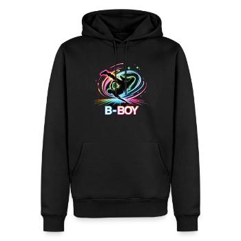 Breakdance Breakdancer Breakdance Kinder - Männer Premium Bio Hoodie - Schwarz - Vorne - Nico (187cm)