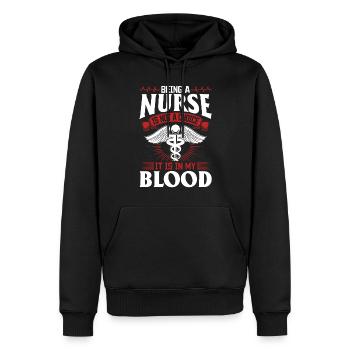 Hospice Nurse Registered Nurse Hospital Nurse - Männer Premium Bio Hoodie - Schwarz - Vorne - Nico (187cm)