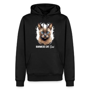 Burmese Cat Burma Katze - Männer Premium Bio Hoodie - Schwarz - Vorne - Nico (187cm)