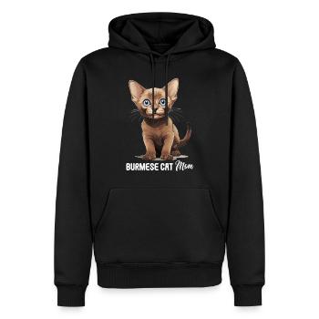 Burmese Cat Burma Katze - Männer Premium Bio Hoodie - Schwarz - Vorne - Nico (187cm)