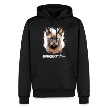 Burmese Cat Burma Katze - Männer Premium Bio Hoodie - Schwarz - Vorne - Nico (187cm)