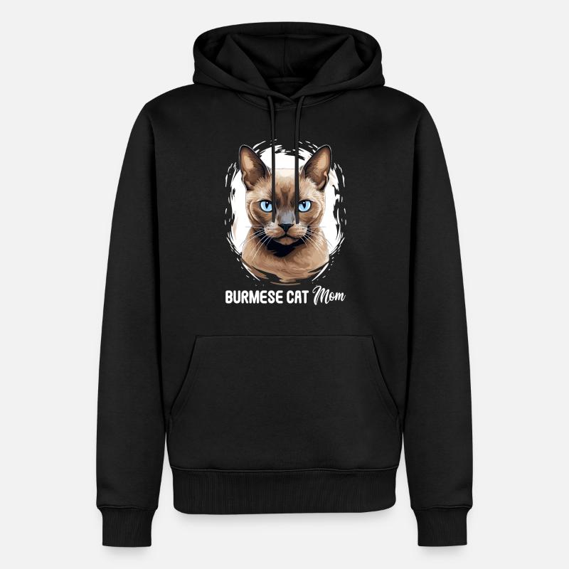 Chat birman Birmanie Katze - Sweat à capuche Premium bio Homme - noir