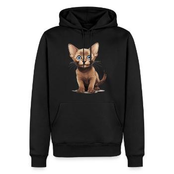 Burmese Cat Burma Katze - Männer Premium Bio Hoodie - Schwarz - Vorne - Nico (187cm)