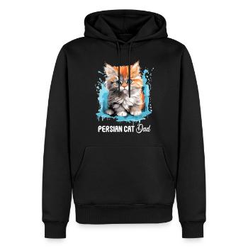 Persian Cat Perser Katze - Männer Premium Bio Hoodie - Schwarz - Vorne - Nico (187cm)