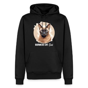 Burmese Cat Burma Katze - Männer Premium Bio Hoodie - Schwarz - Vorne - Nico (187cm)