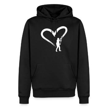 House Painter Decorator Heart - Men’s Premium Organic Hoodie - black - Front - Nico (187cm)