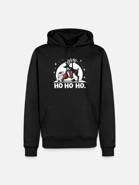 Ho Ho Ho - Men’s Premium Organic Hoodie - black