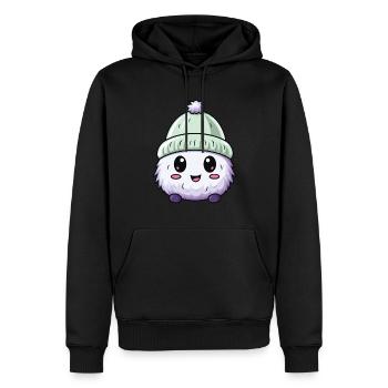 Esquimau Froid Comique Hiver - Sweat à capuche Premium bio Homme - noir - Devant - Nico (187cm)