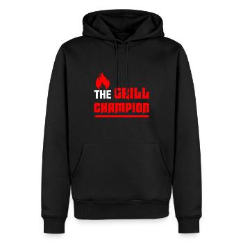 Grillen Im Freien Der Grillmeister Champion - Männer Premium Bio Hoodie - Schwarz - Vorne - Nico (187cm)