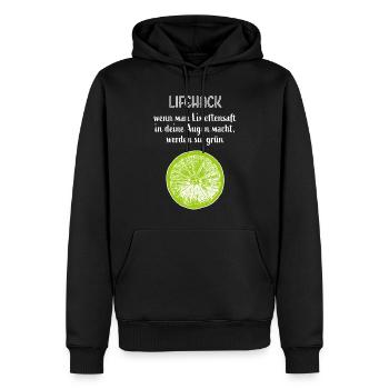 Limette Limetten tropische Früchte Sommerfrucht - Männer Premium Bio Hoodie - Schwarz - Vorne - Nico (187cm)