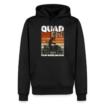 ATV Quad Bike Girl Allradfahrzeuge - Männer Premium Bio Hoodie - Schwarz - Vorne - Nico (187cm)