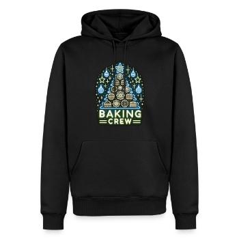 Baking Crew - Männer Premium Bio Hoodie - Schwarz - Vorne - Nico (187cm)
